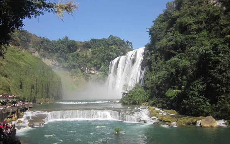 Ang water mist at rainbow ng Huangguoshu: kailan at saan ito pinakamaganda - Huangguoshu Waterfall, Guizhou
